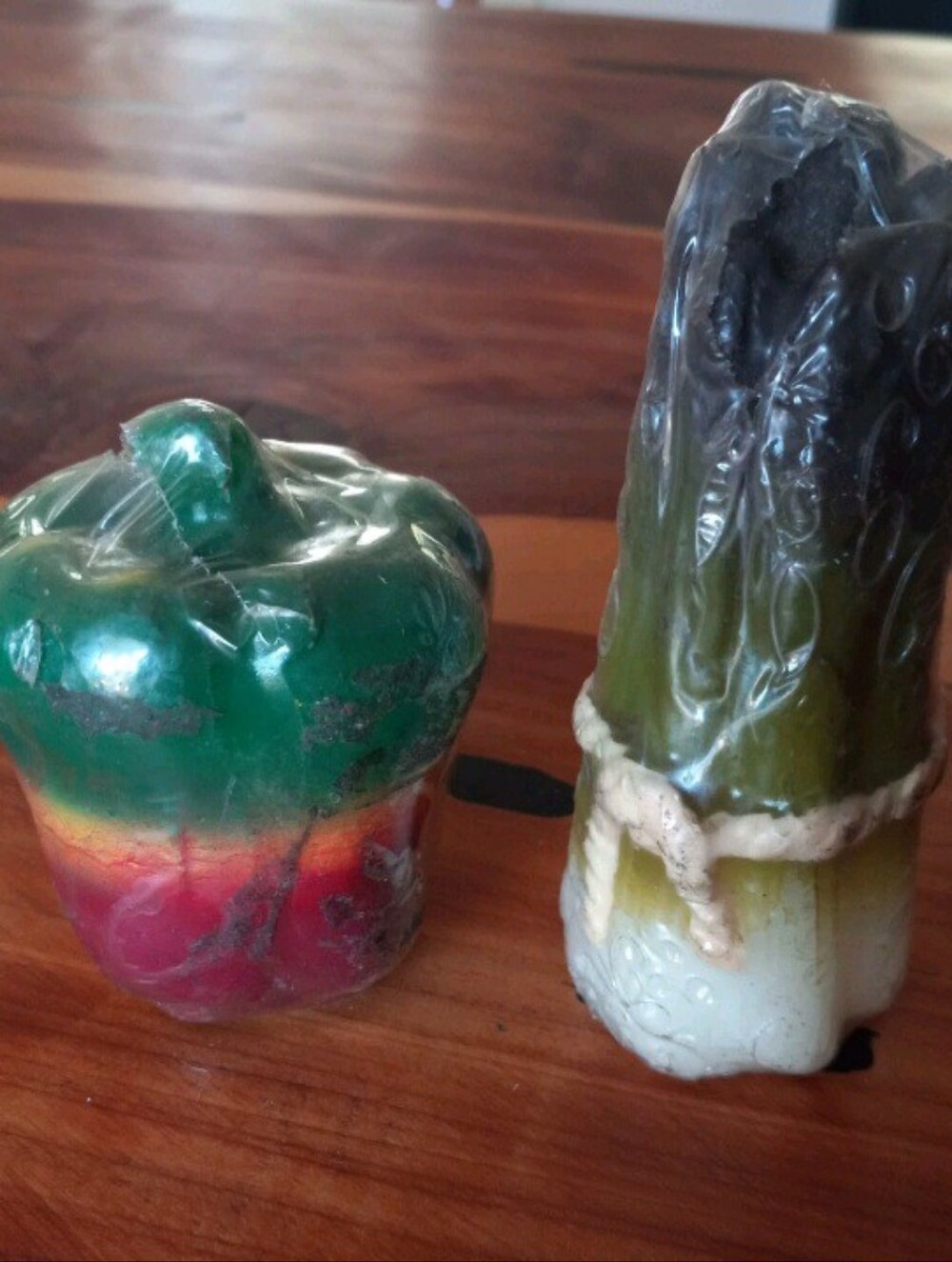 Farmhouse CountryVegetable Carrot, Pepper, Asparagus Shaped Wax Candles 4 Pc Lot - Picture 5 of 9